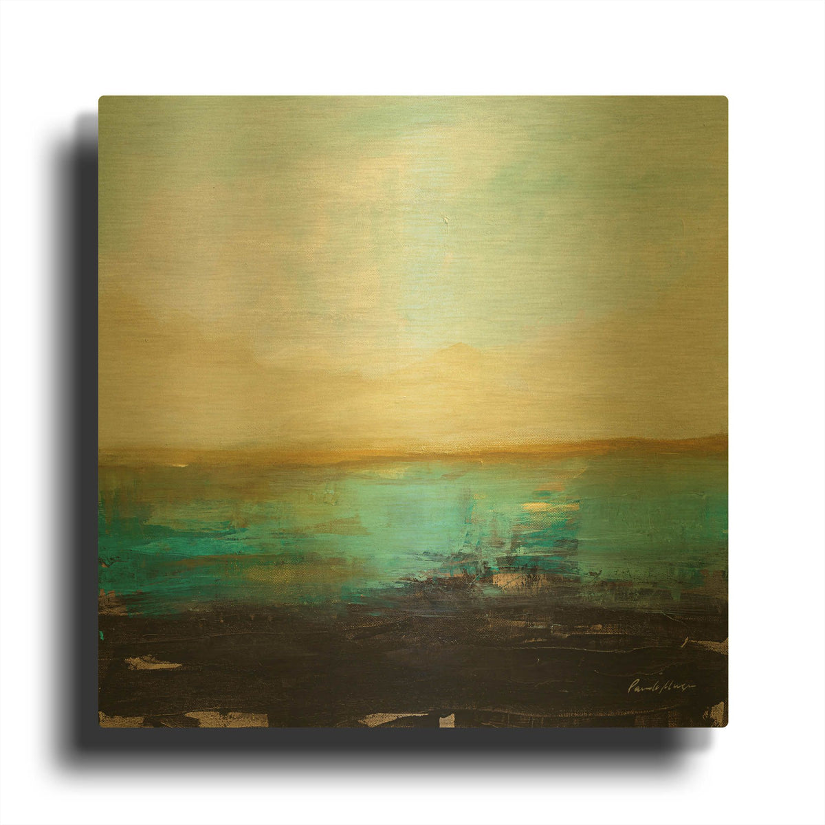 'Landing' By Pamela Munger Gold Metal Wall Art