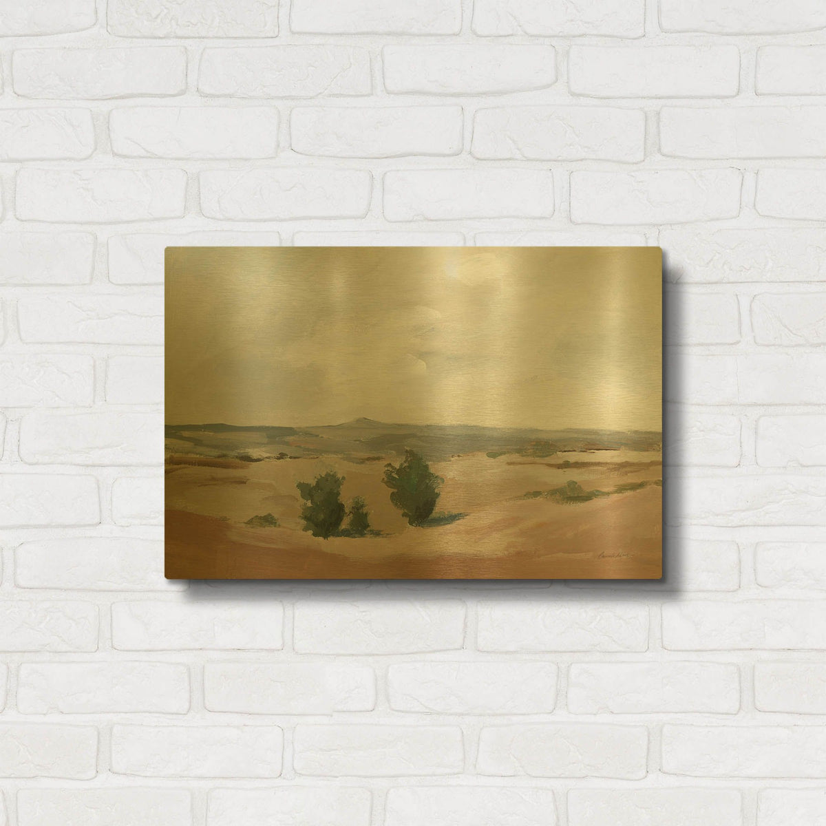 'Arid' By Pamela Munger Gold Metal Wall Art