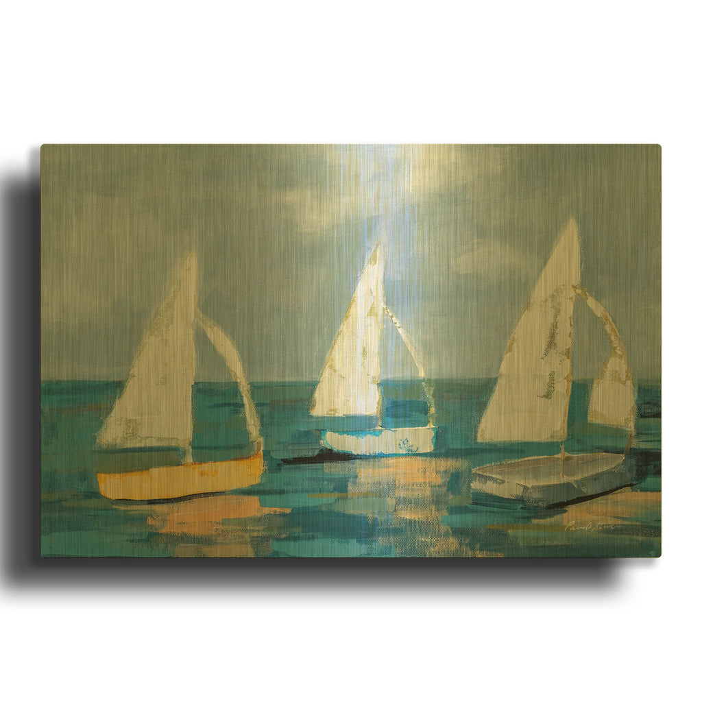 'Sail Away' By Pamela Munger Gold Metal Wall Art