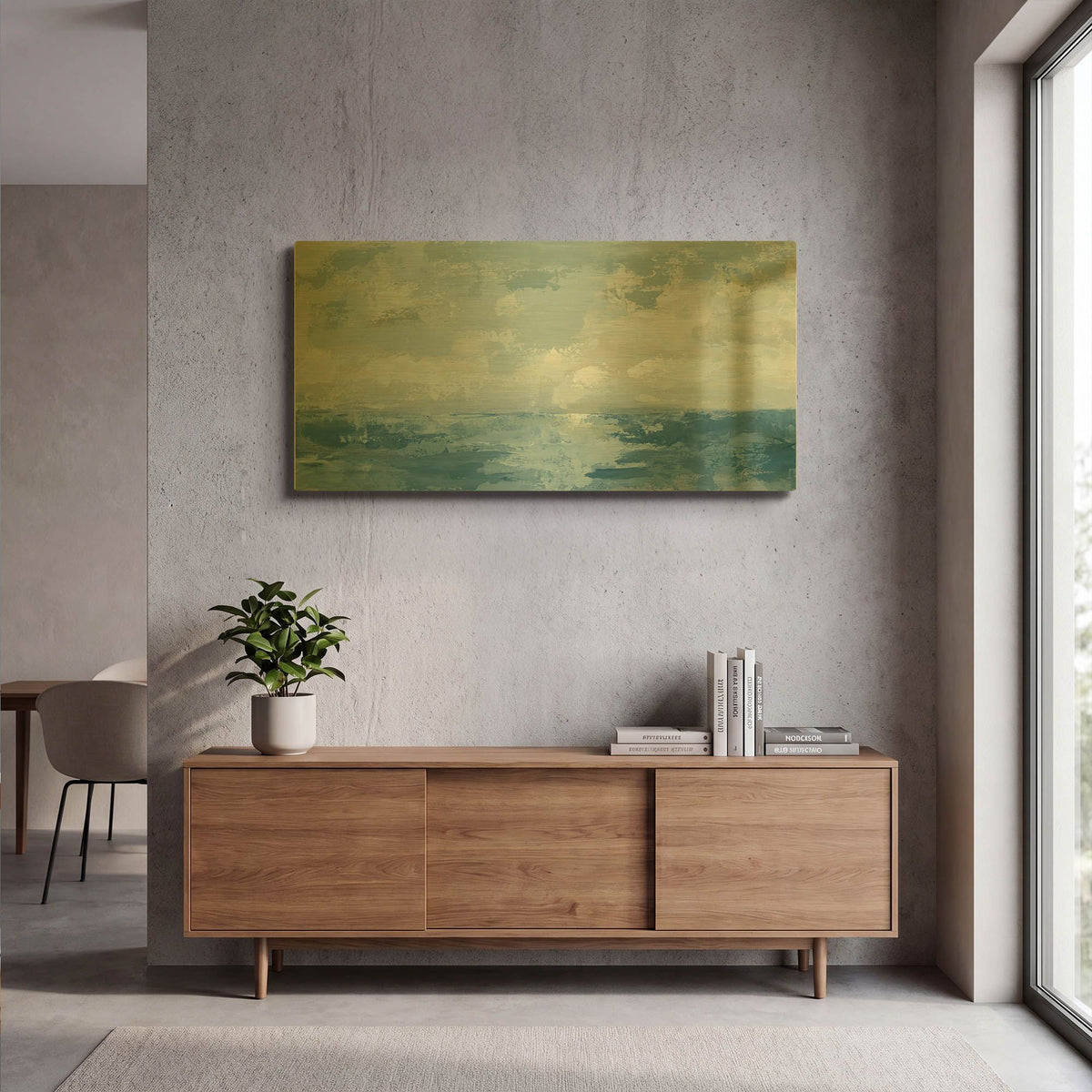 'Silver Blue Sea' By Pamela Munger Gold Metal Wall Art