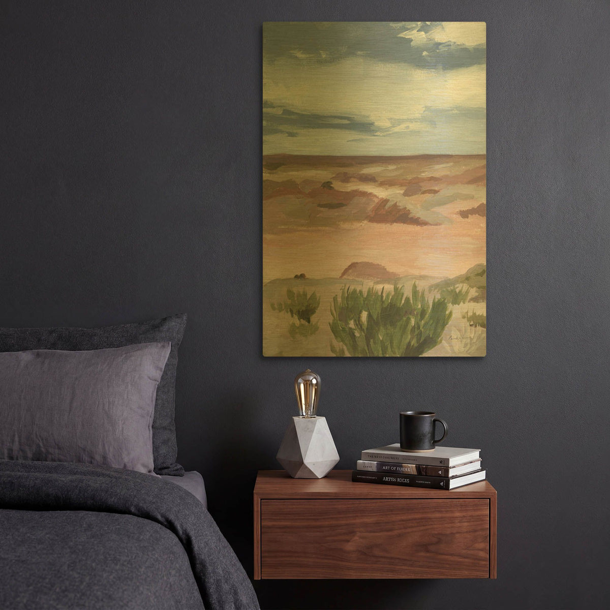 'Petrified Forest' By Pamela Munger Gold Metal Wall Art