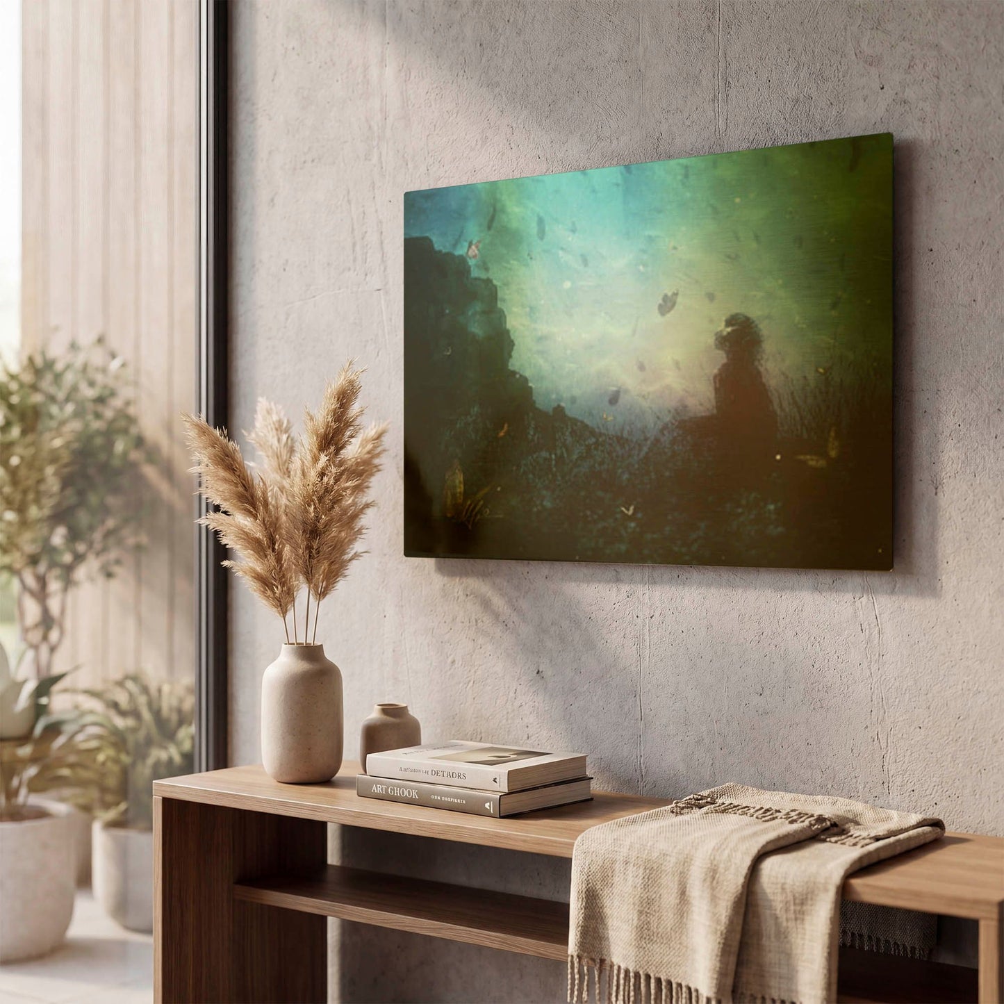 'Shattered Memories' By Mario Sanchez Nevado Gold Metal Wall Art