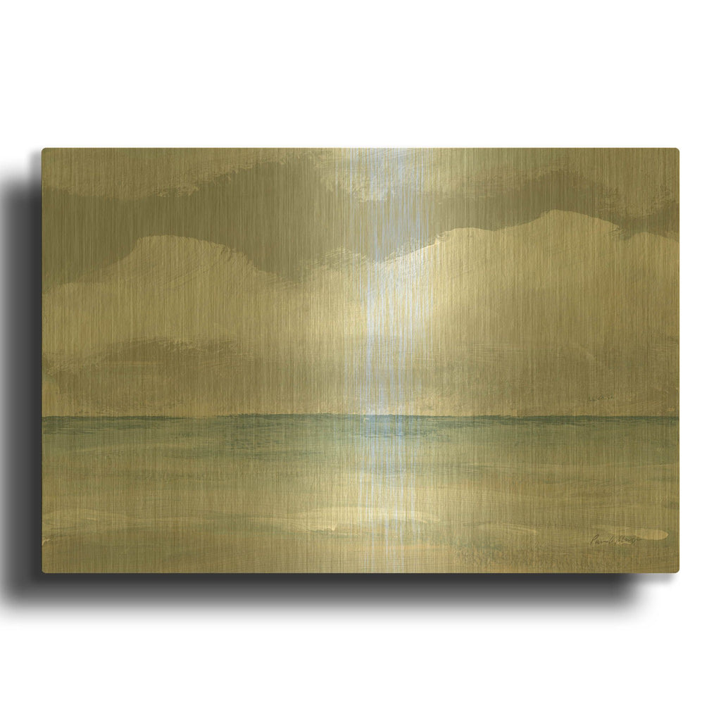 'Wave Walk' By Pamela Munger Gold Metal Wall Art