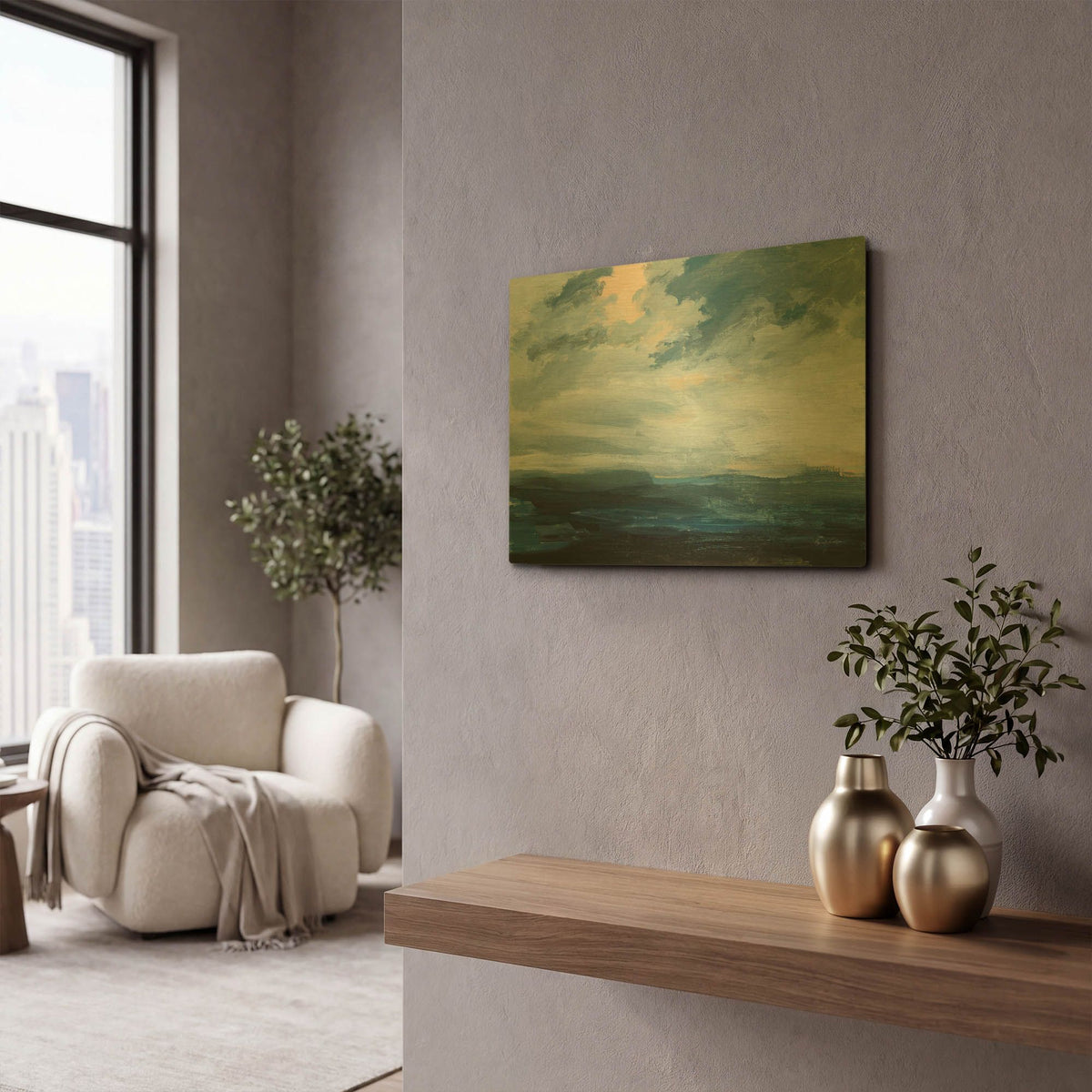 'Tempest' By Pamela Munger Gold Metal Wall Art