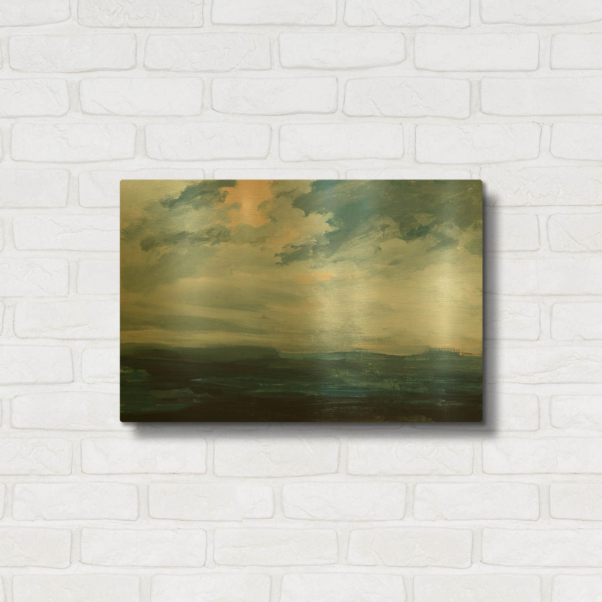 'Tempest' By Pamela Munger Gold Metal Wall Art