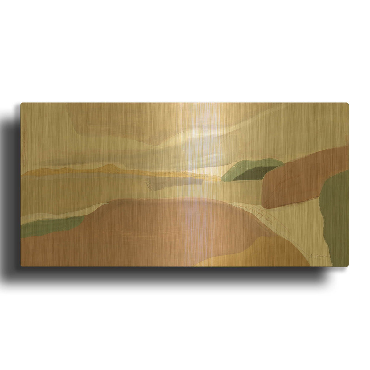 'Seasonal Changes Honeybloom' By Pamela Munger Gold Metal Wall Art