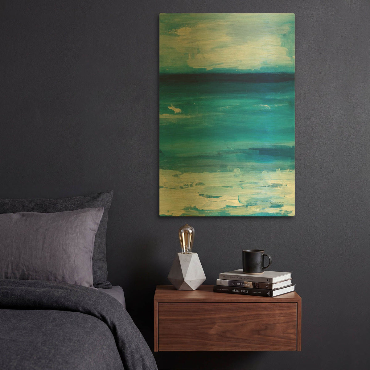 'Ocean Life' By Pamela Munger Gold Metal Wall Art