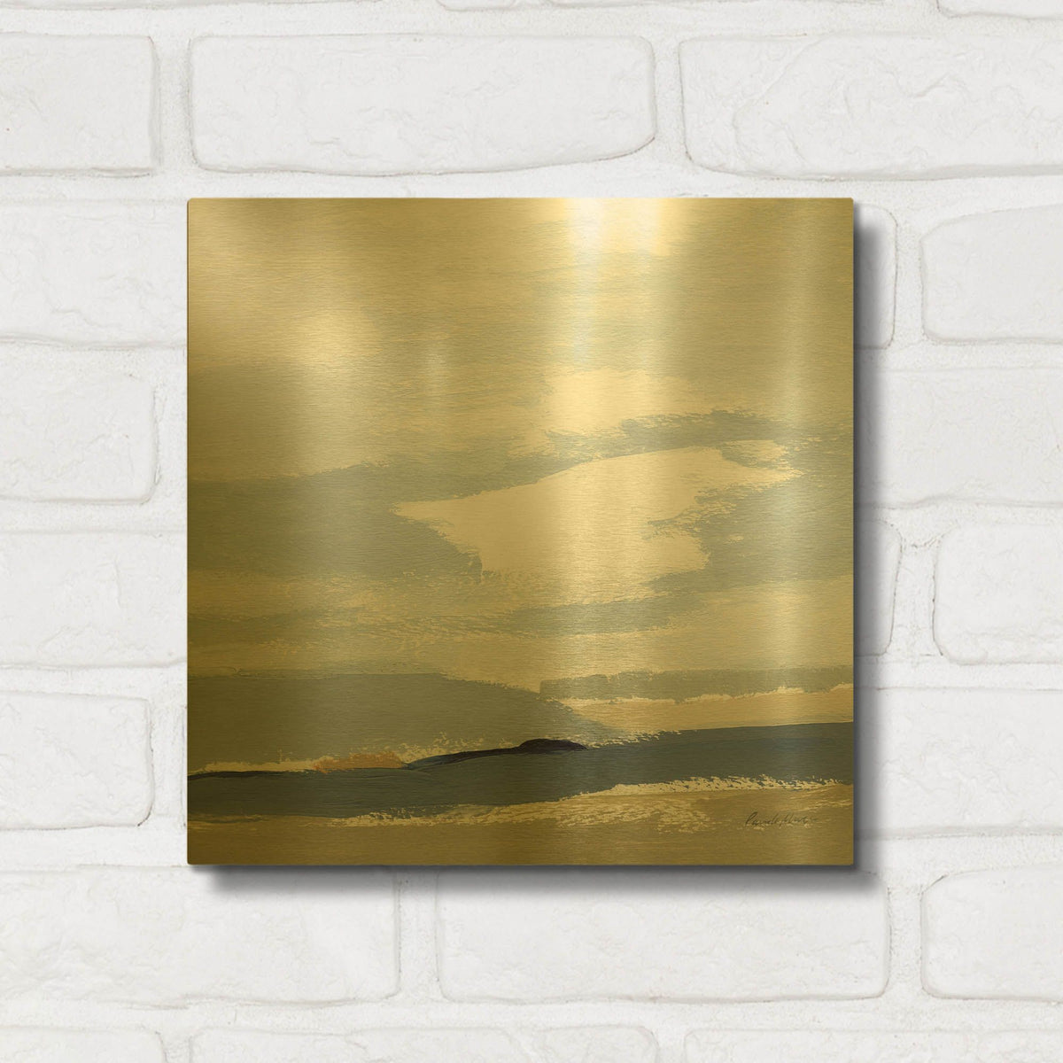 'This Land 1' By Pamela Munger Gold Metal Wall Art