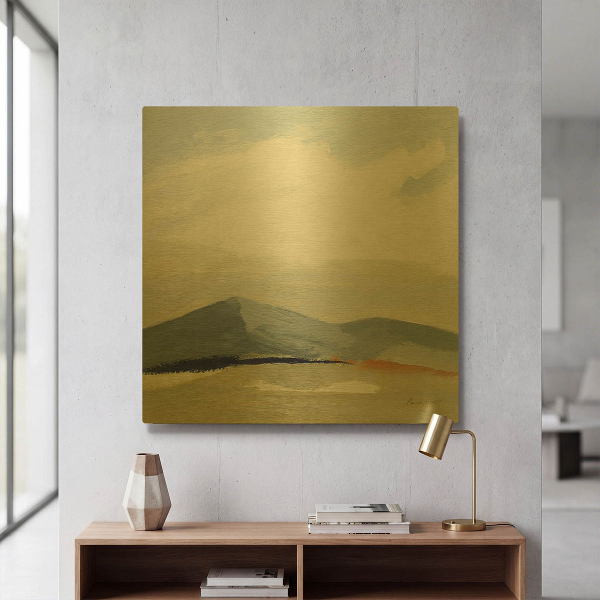 'This Land 2' By Pamela Munger Gold Metal Wall Art