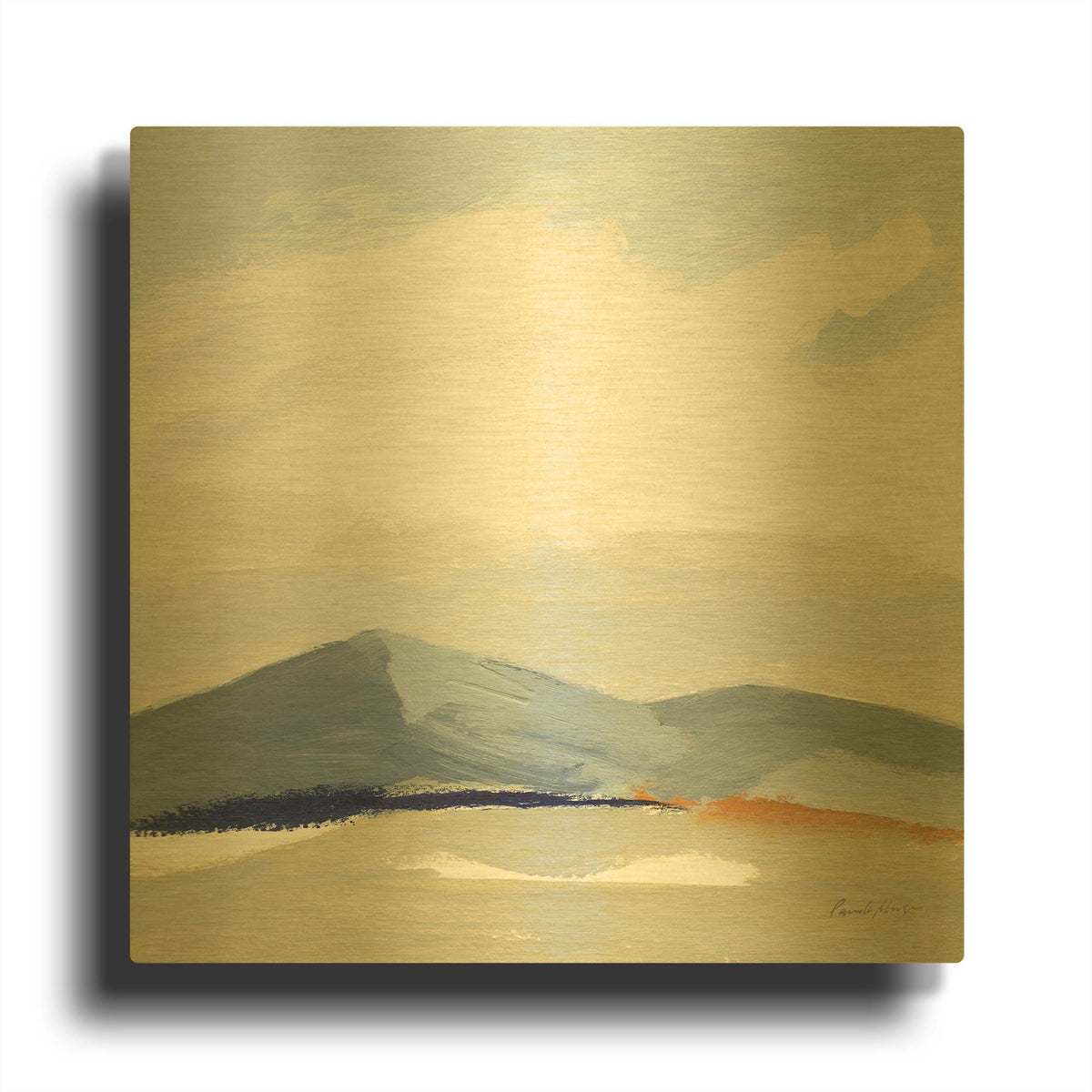 'This Land 2' By Pamela Munger Gold Metal Wall Art