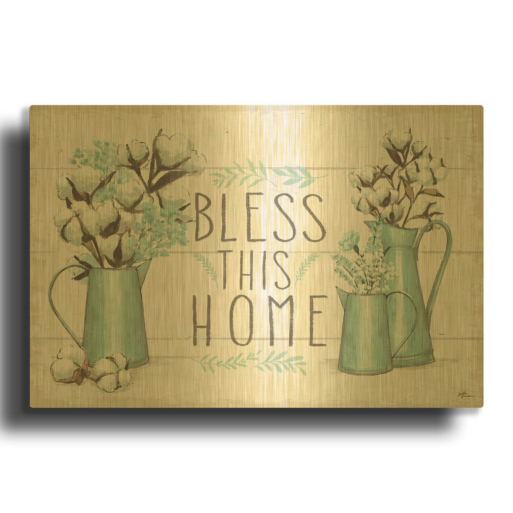 'Blessed 1' By Janelle Penner Gold Metal Wall Art