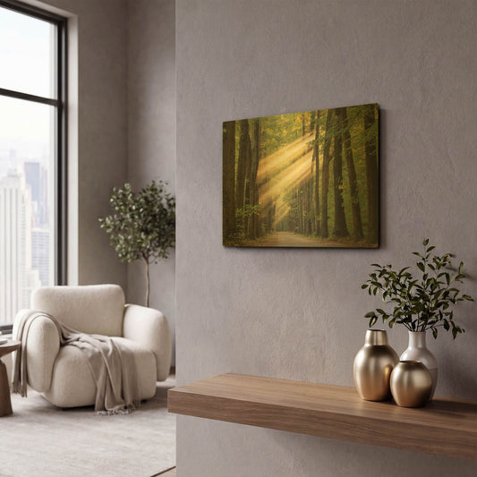 'Rayzor Light' By Martin Podt Gold Metal Wall Art