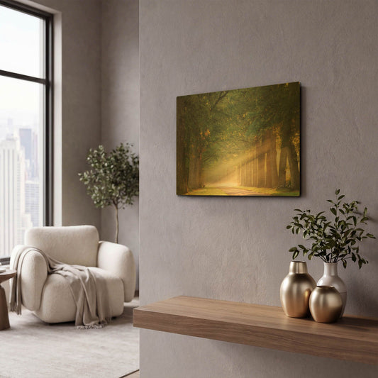 'Perfect Place to Sit' By Martin Podt Gold Metal Wall Art