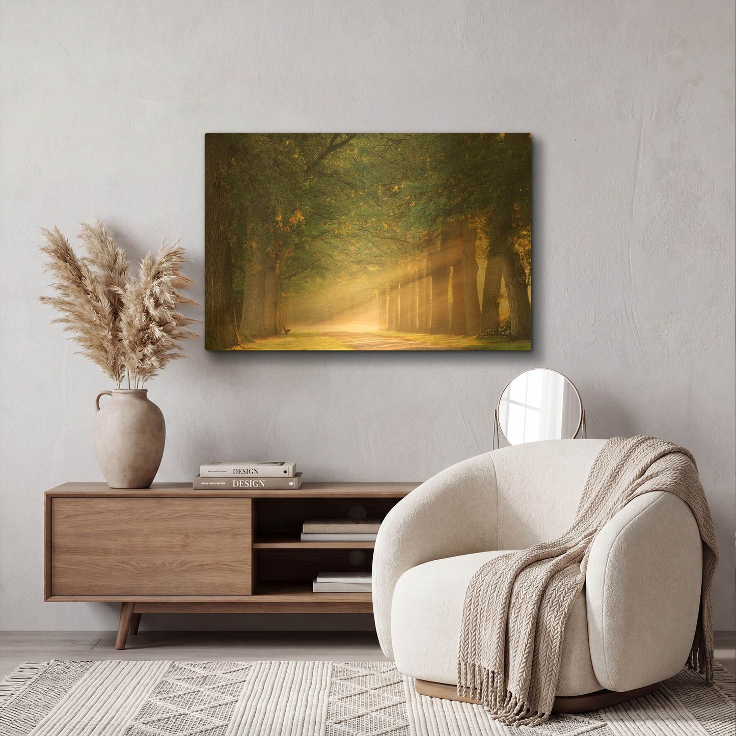 'Perfect Place to Sit' By Martin Podt Gold Metal Wall Art