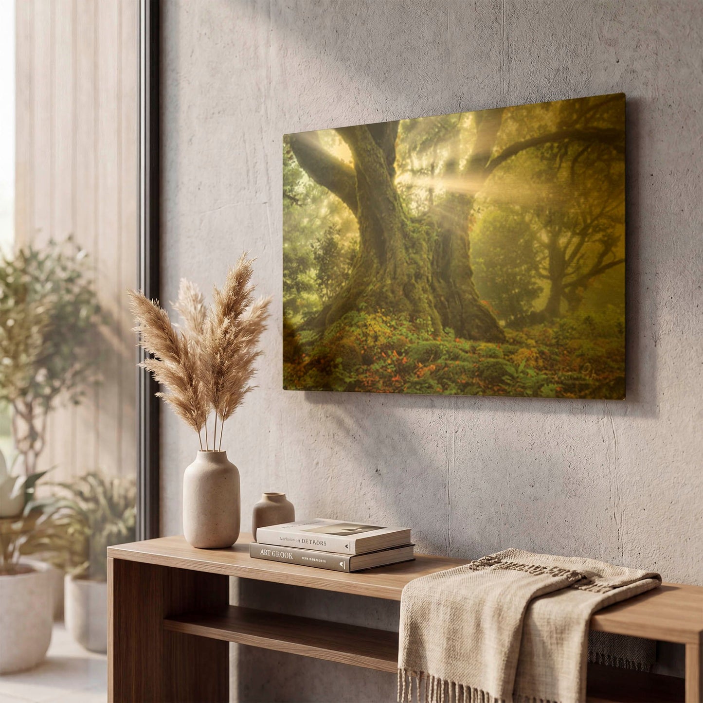 'One-Two Tree' By Martin Podt Gold Metal Wall Art