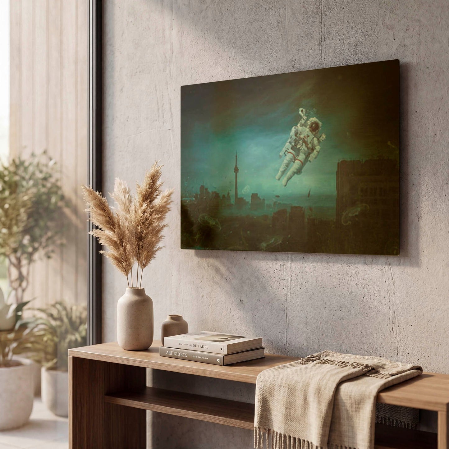 'Sometimes' By Mario Sanchez Nevado Gold Metal Wall Art