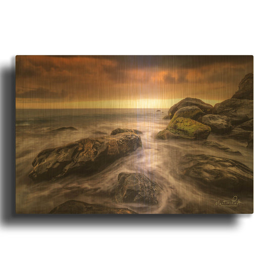'Simplicity' By Martin Podt Gold Metal Wall Art