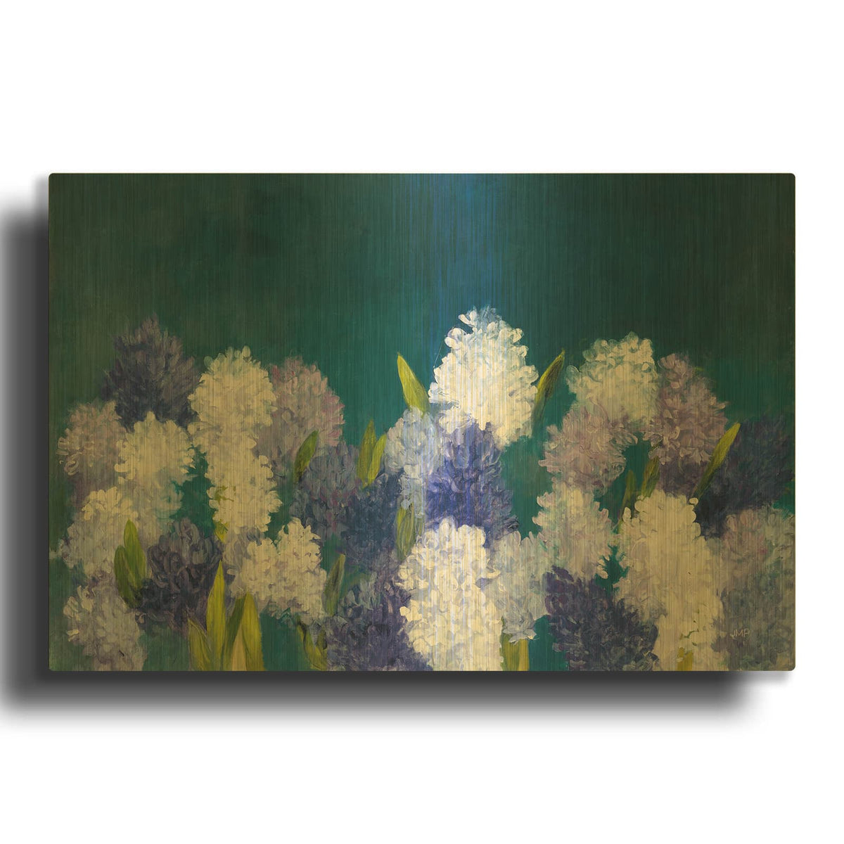 'Bold Hyacinth' By Julia Purinton Gold Metal Wall Art