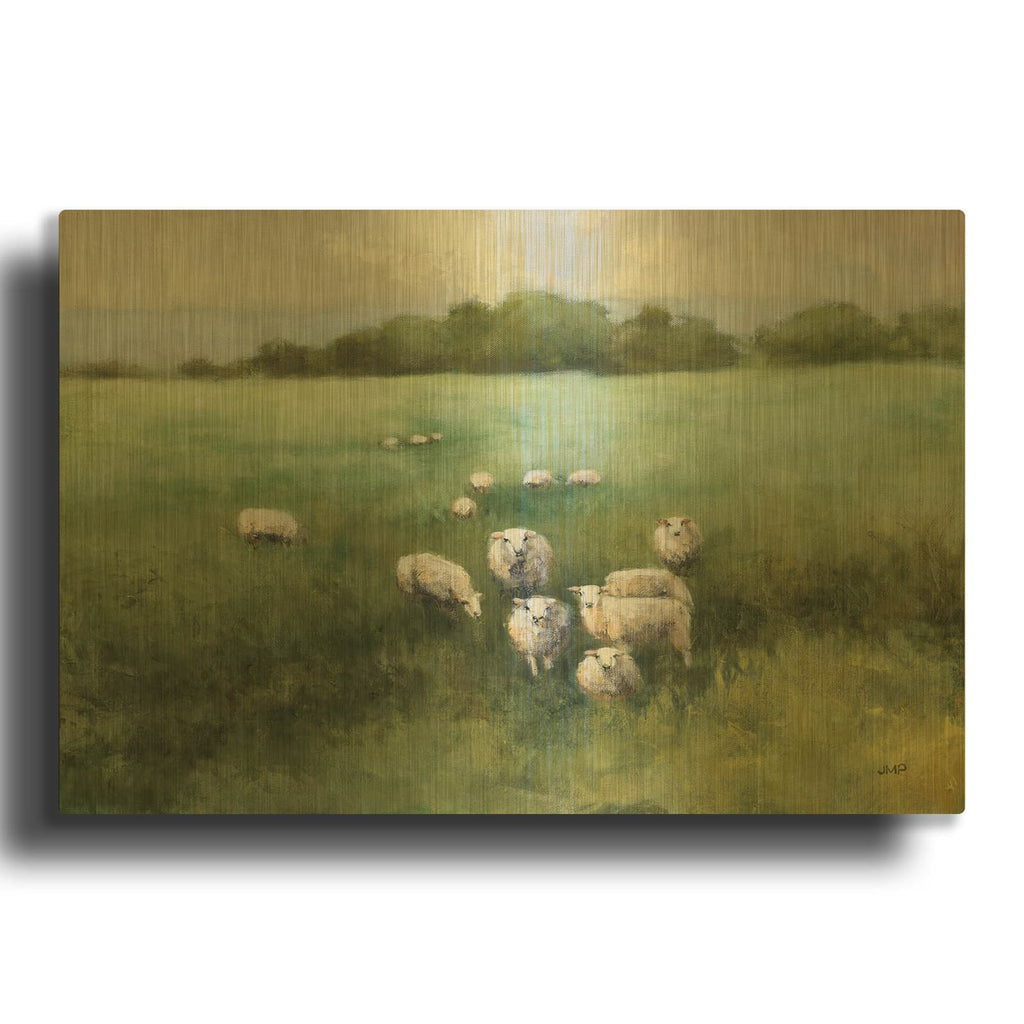 'Field Day' By Julia Purinton Gold Metal Wall Art