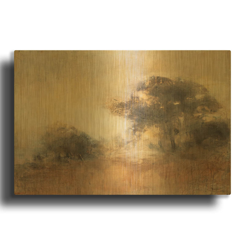 'First Light 2' By Julia Purinton Gold Metal Wall Art