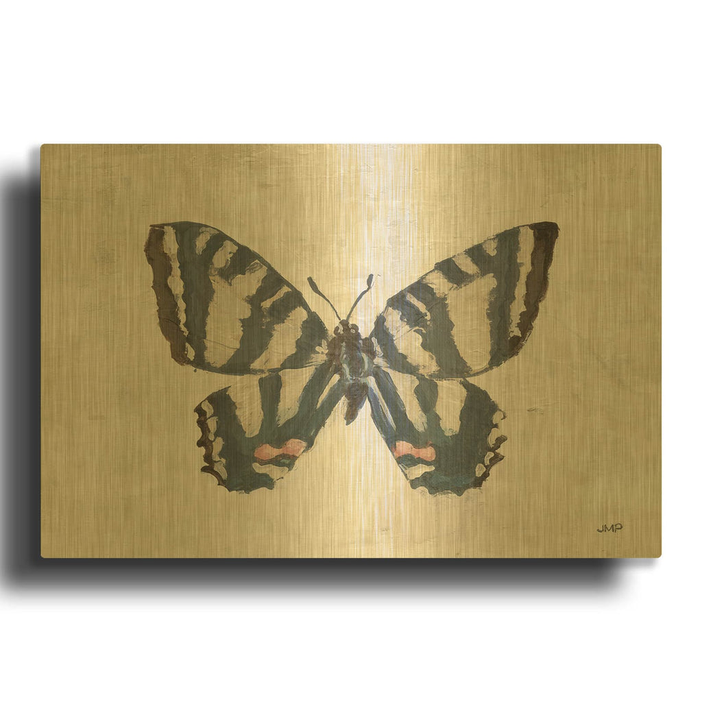 'Garden Beauties 2 Honeybloom' By Julia Purinton Gold Metal Wall Art