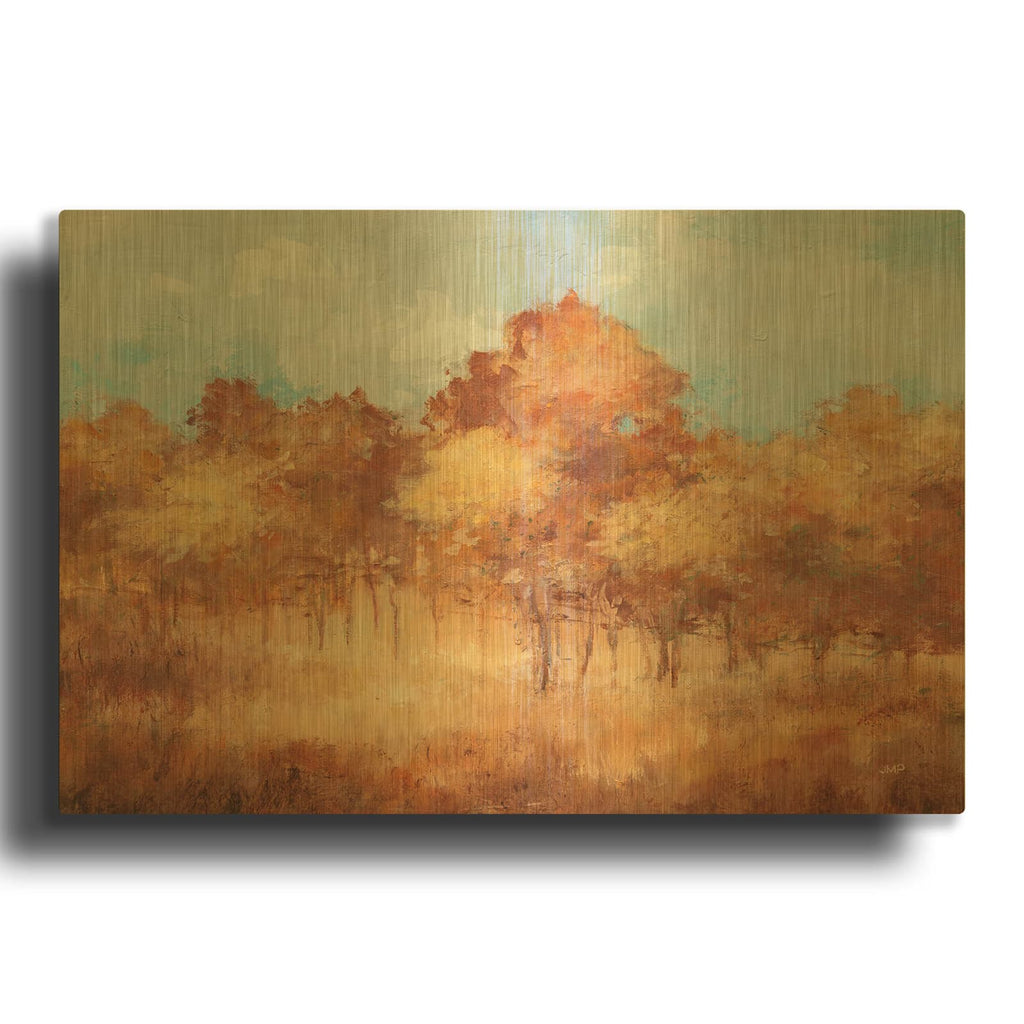 'Glory Of Autumn' By Julia Purinton Gold Metal Wall Art