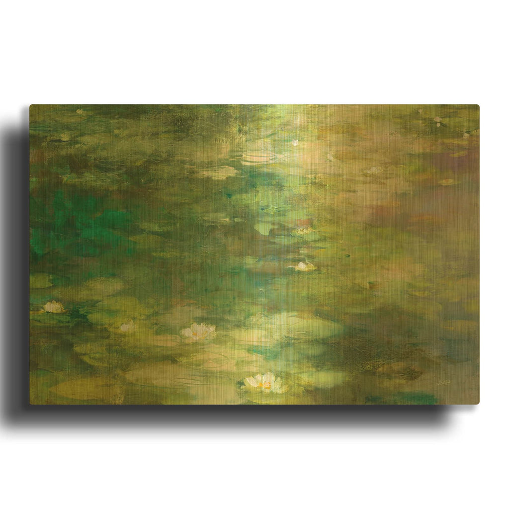 'Lakeside Reverie' By Julia Purinton Gold Metal Wall Art