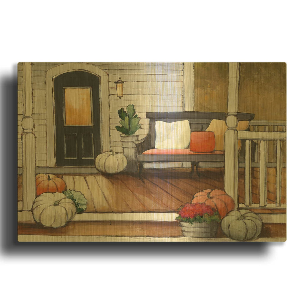 'October Evening' By Julia Purinton Gold Metal Wall Art
