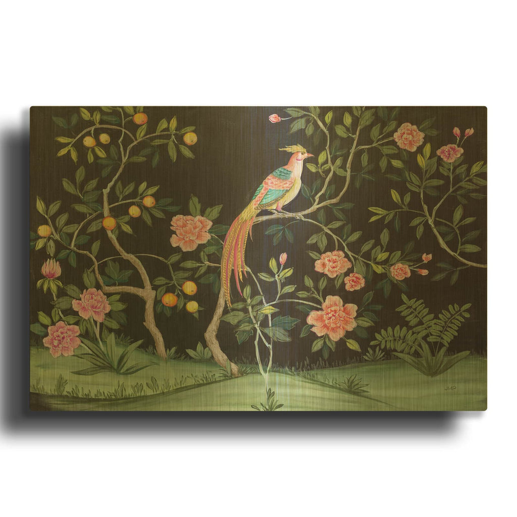 'Paradise Garden' By Julia Purinton Gold Metal Wall Art