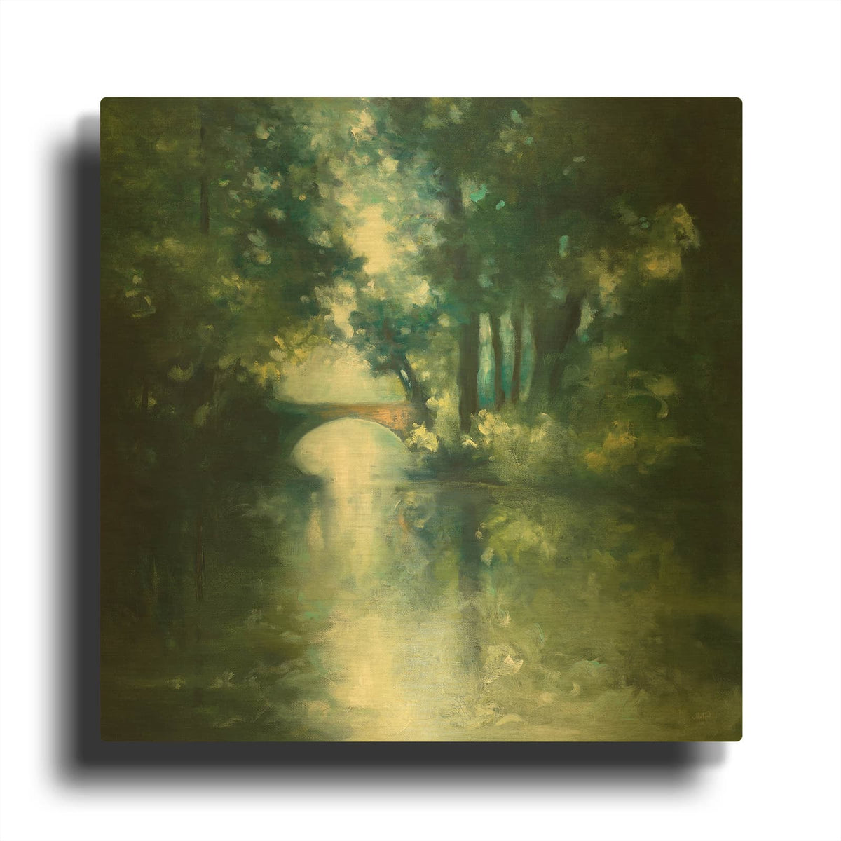 'Peek A Boo' By Julia Purinton Gold Metal Wall Art