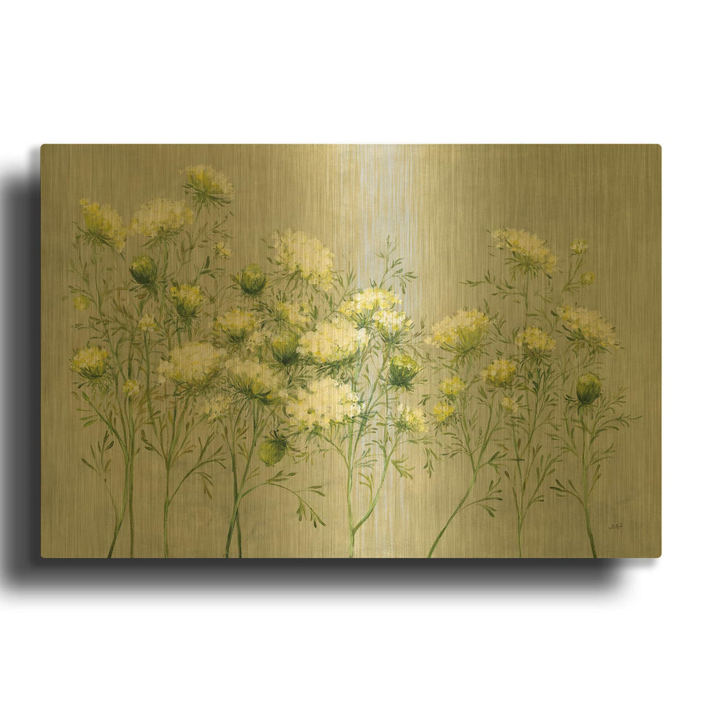 'Queen Annes Lace' By Julia Purinton Gold Metal Wall Art