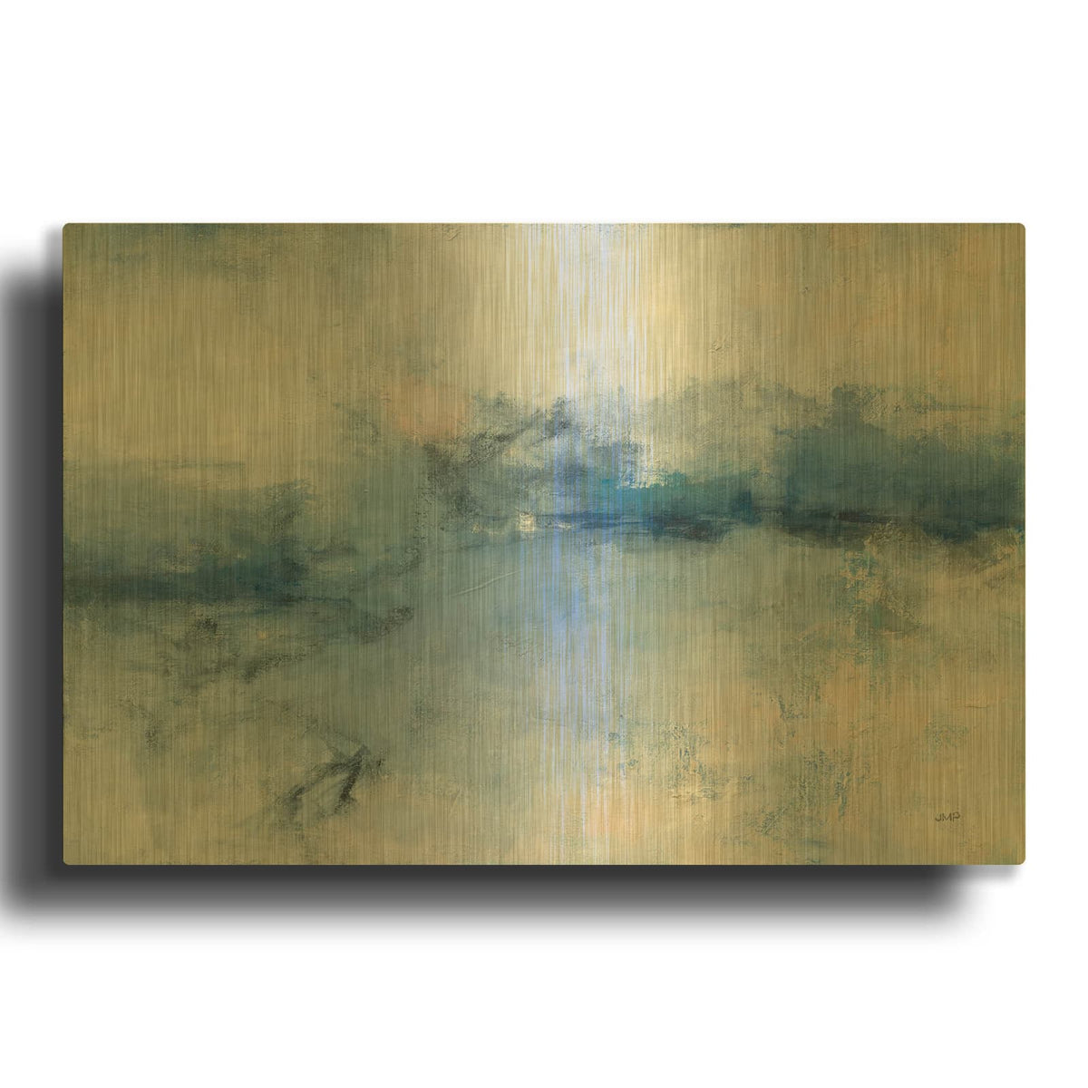 'Seaside Impressions' By Julia Purinton Gold Metal Wall Art