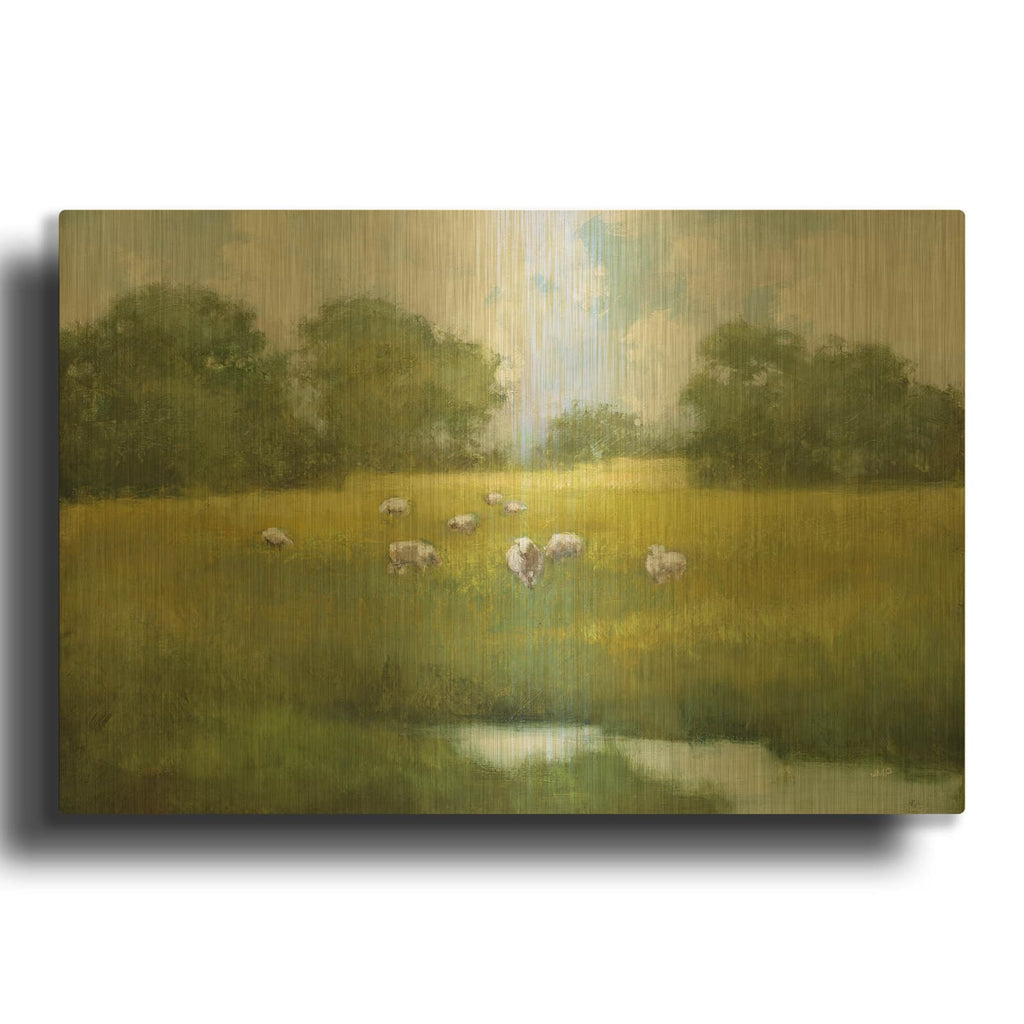 'Sun Grazing' By Julia Purinton Gold Metal Wall Art