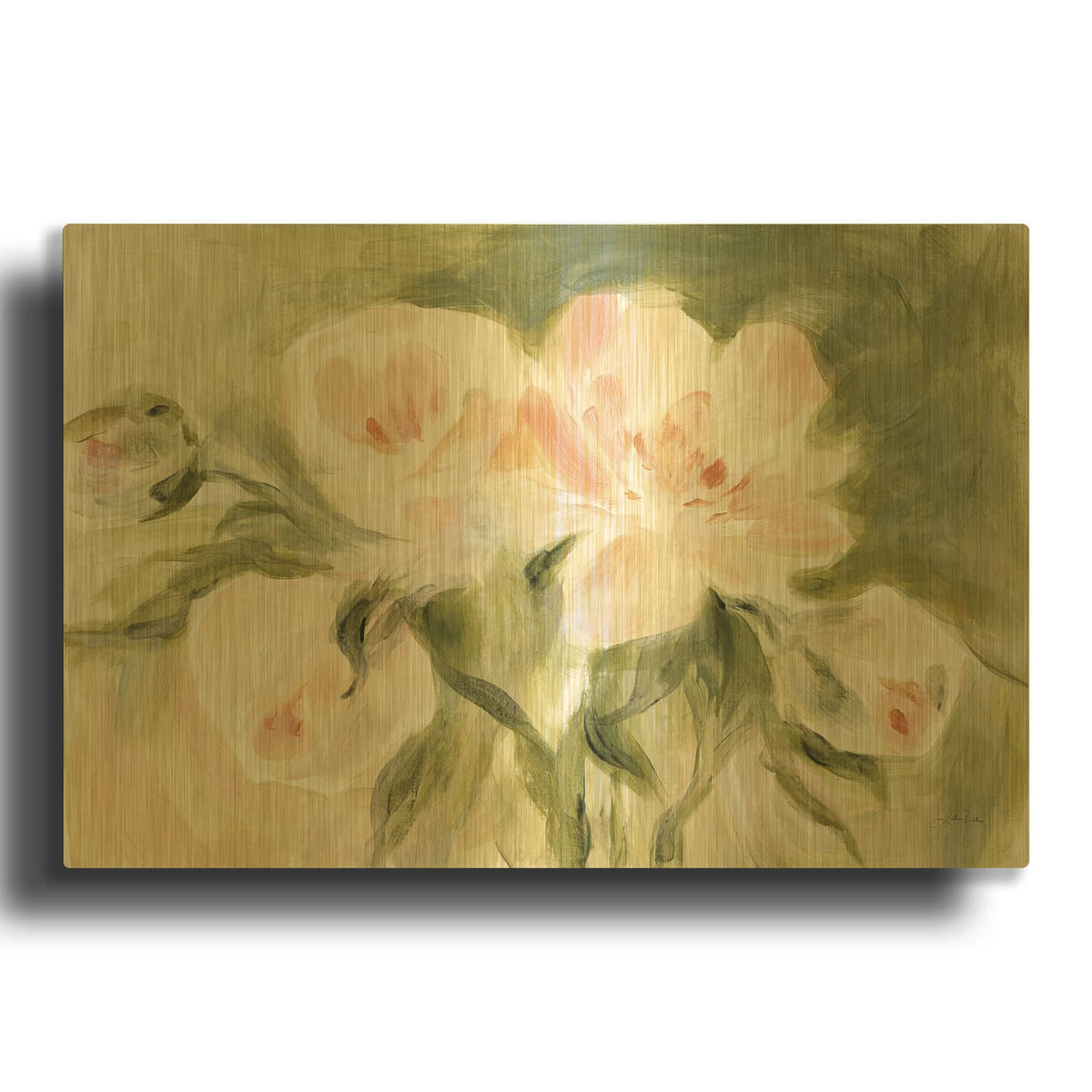 'Afternoon Bouquet' By Katrina Pete Gold Metal Wall Art
