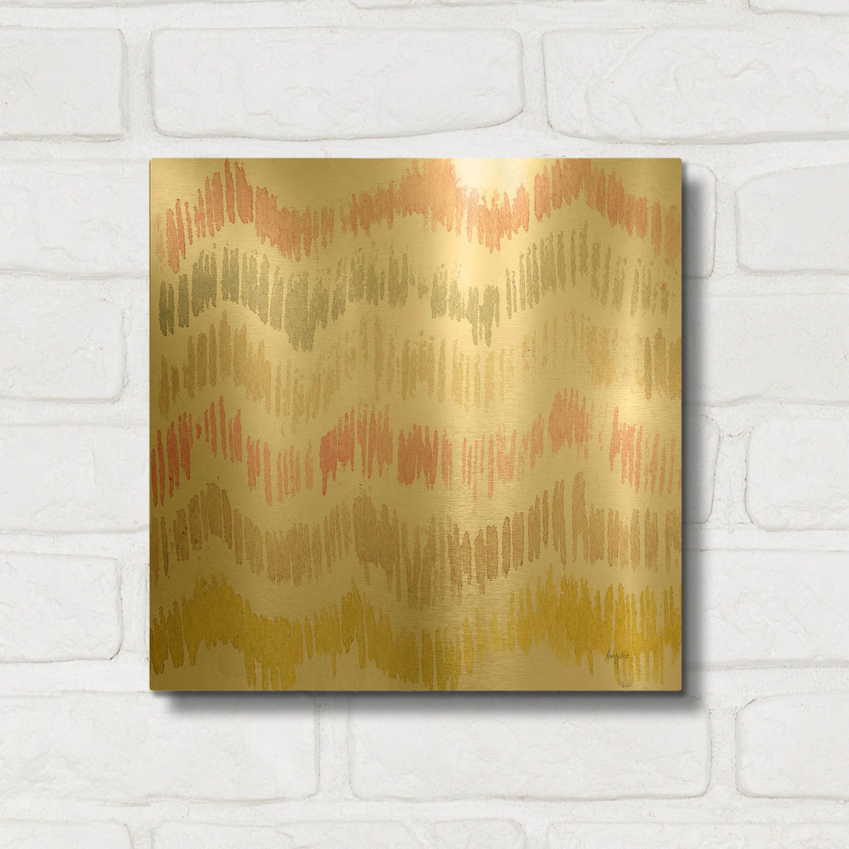 'Colors of the Wind 3' By Kristy Rice Gold Metal Wall Art