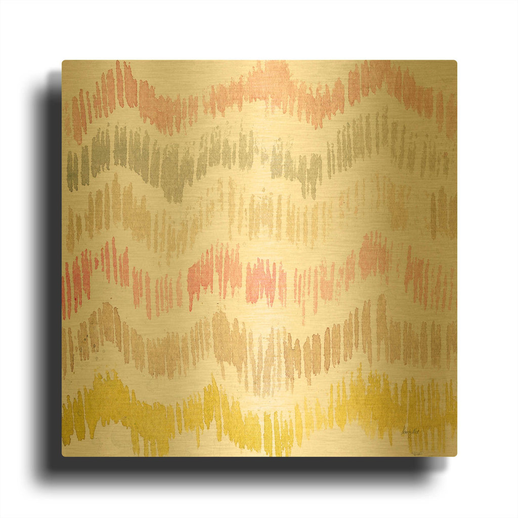'Colors of the Wind 3' By Kristy Rice Gold Metal Wall Art