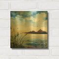 'Dusk' By Kristy Rice Gold Metal Wall Art