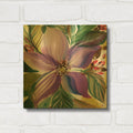 'Floral Burst 2' By Kristy Rice Gold Metal Wall Art