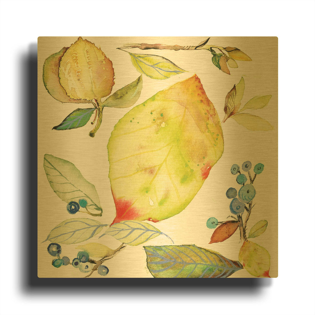 'Harvest Rush 1' By Kristy Rice Gold Metal Wall Art