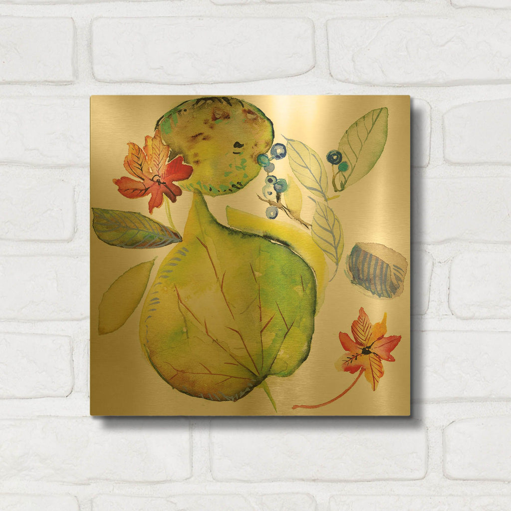 'Harvest Rush 2' By Kristy Rice Gold Metal Wall Art
