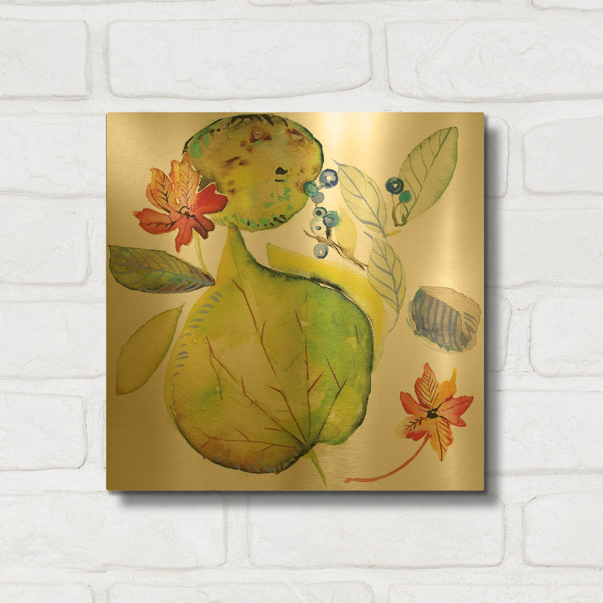 'Harvest Rush 2' By Kristy Rice Gold Metal Wall Art