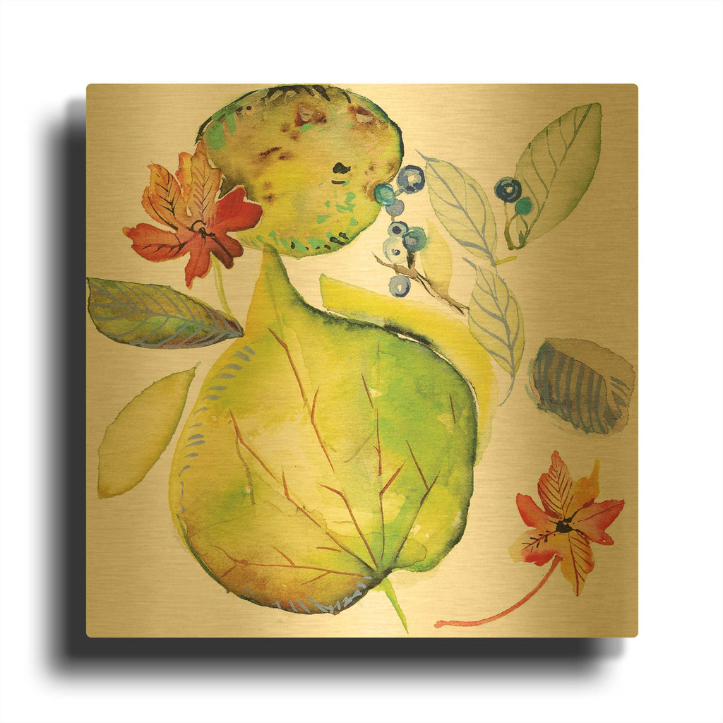 'Harvest Rush 2' By Kristy Rice Gold Metal Wall Art