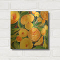 'Summery Citrus' By Kristy Rice Gold Metal Wall Art