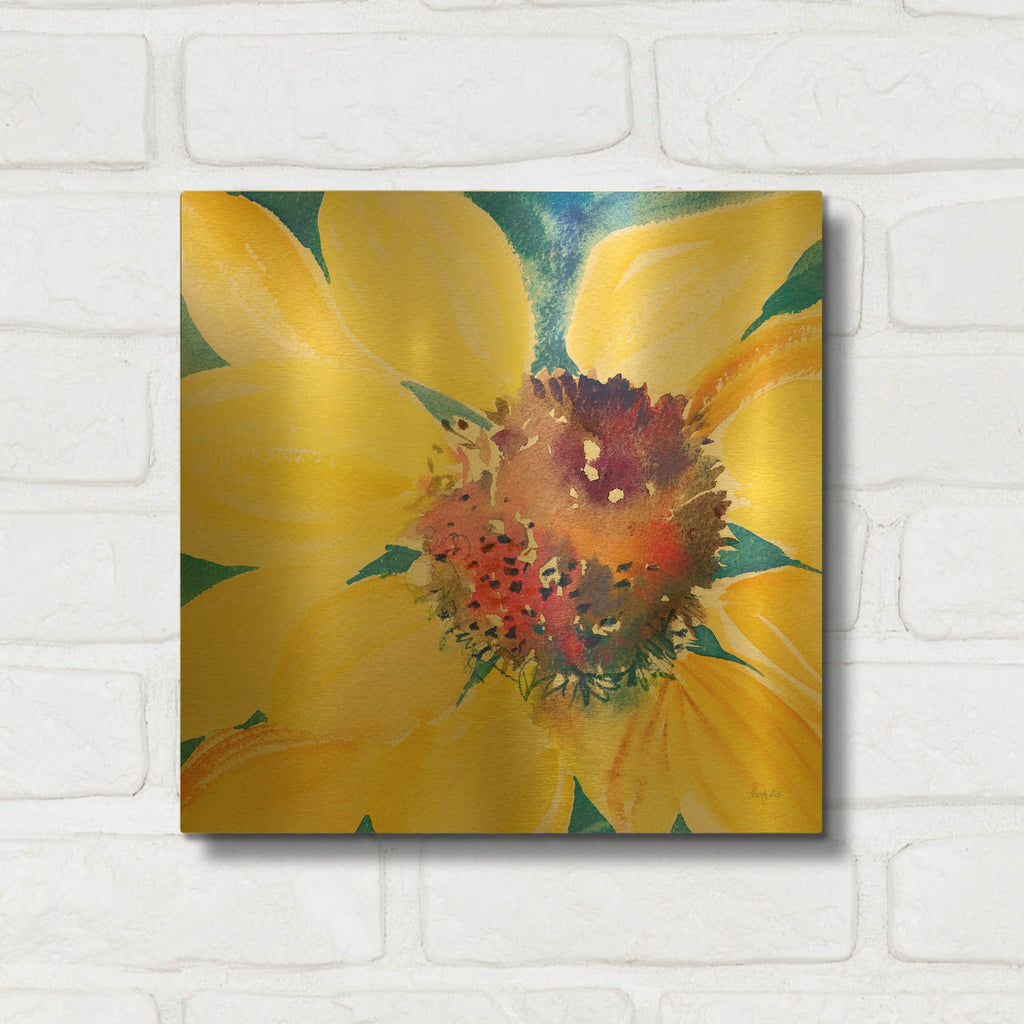'Sunny 1' By Kristy Rice Gold Metal Wall Art