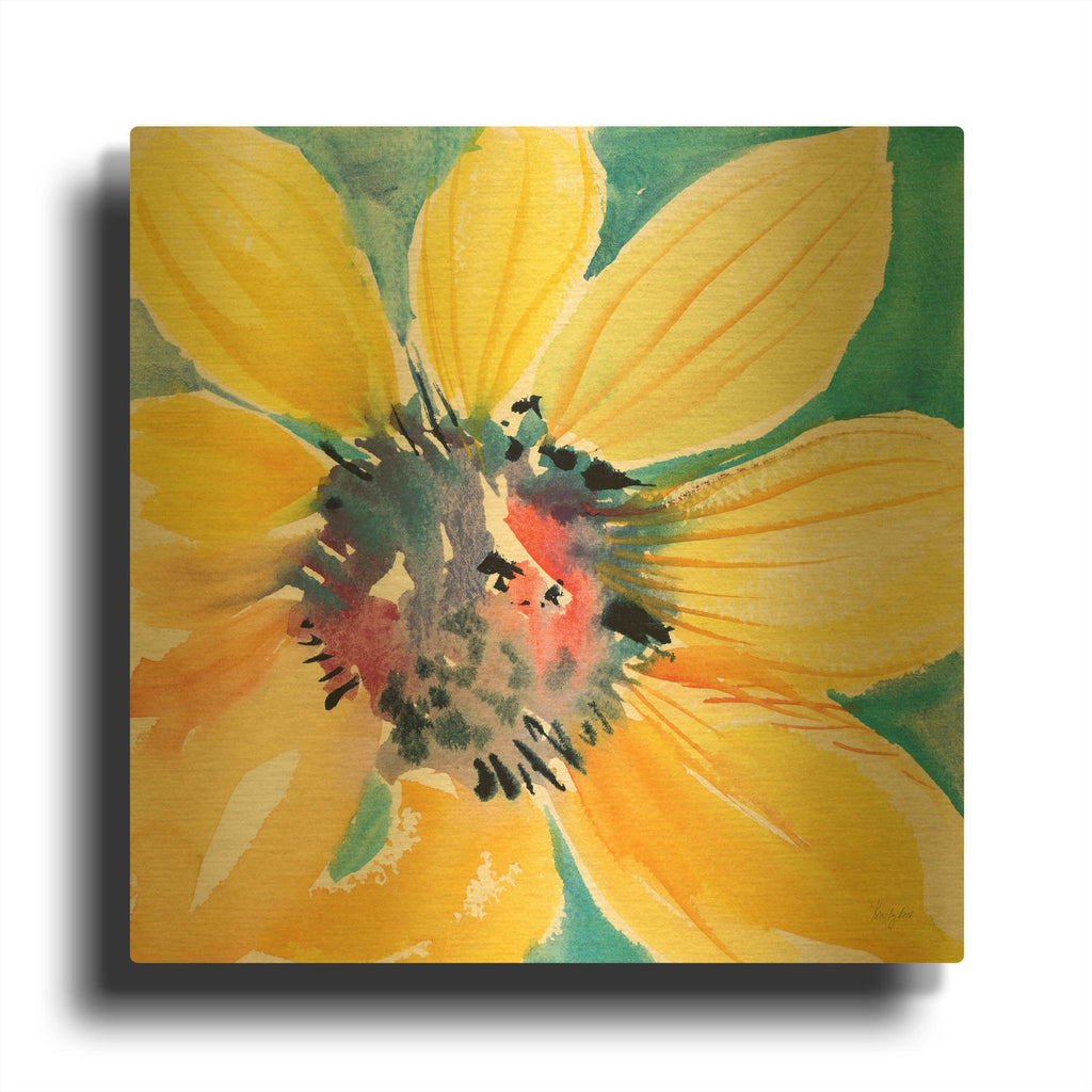 'Sunny 2' By Kristy Rice Gold Metal Wall Art