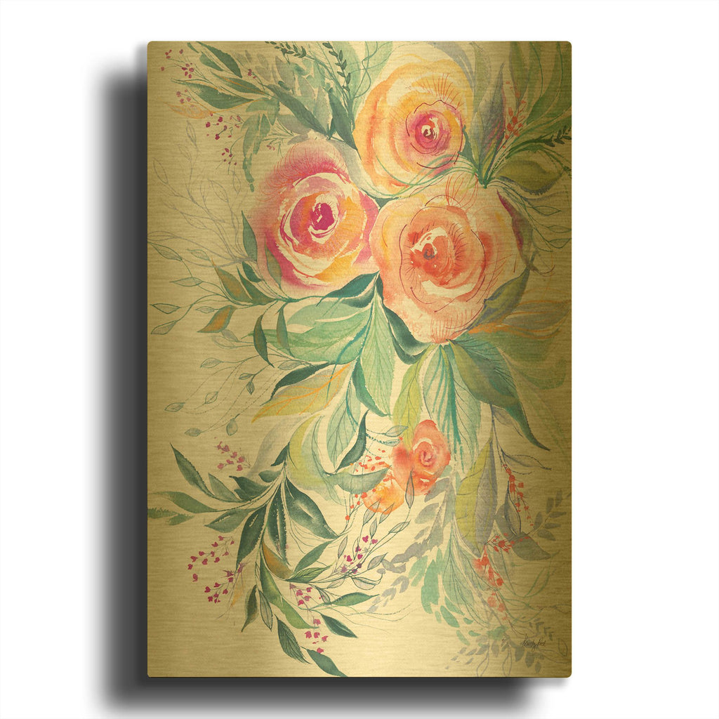 'Three Sisters' By Kristy Rice Gold Metal Wall Art