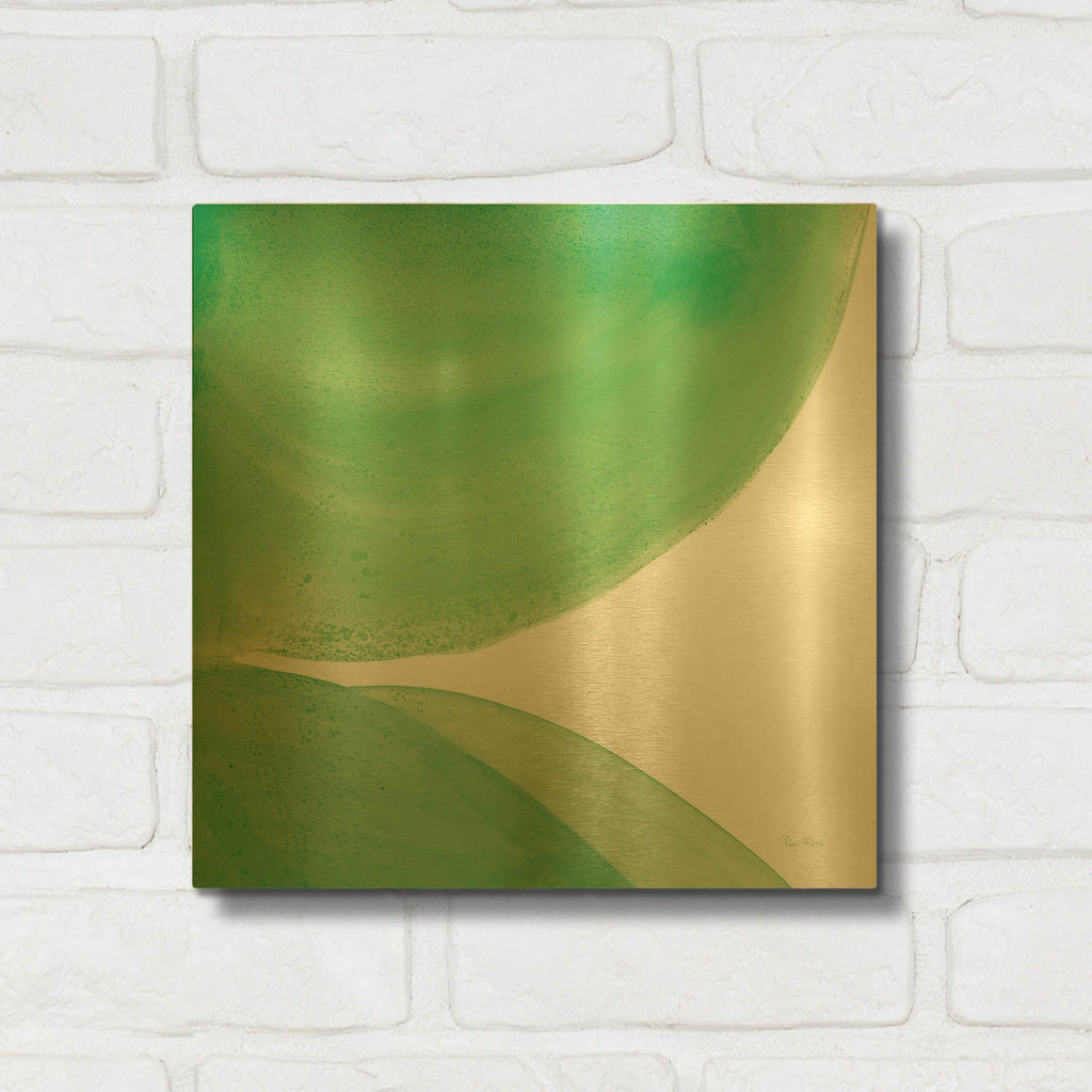 'Bright Pools 2' By Piper Rhue Gold Metal Wall Art