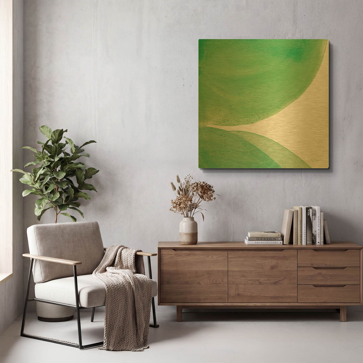 'Bright Pools 2' By Piper Rhue Gold Metal Wall Art