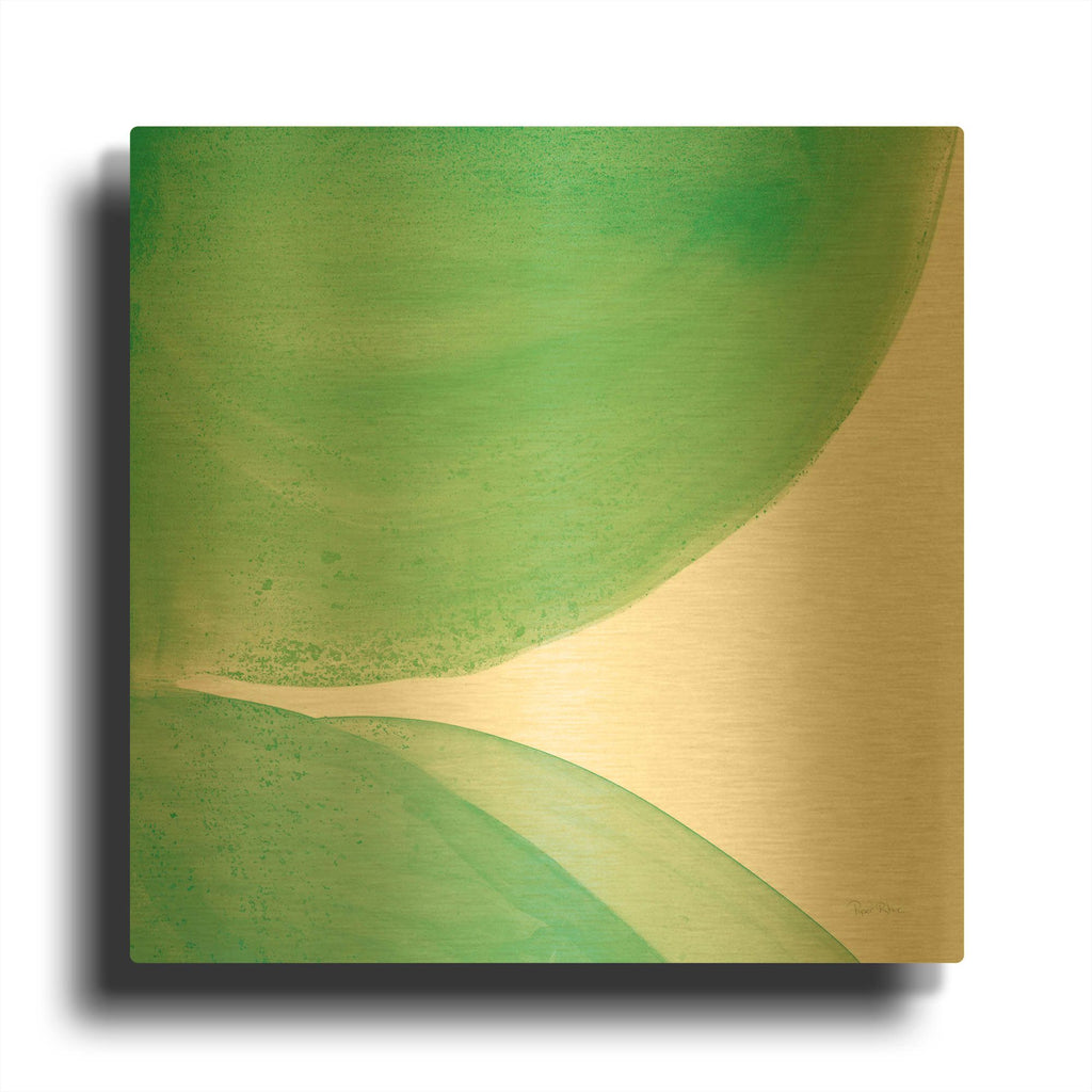 'Bright Pools 2' By Piper Rhue Gold Metal Wall Art