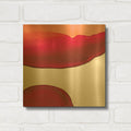 'Bright Swishes 3' By Piper Rhue Gold Metal Wall Art